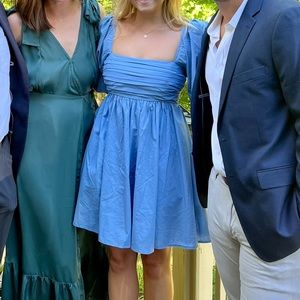 Abercrombie Ruched Bodice Puff Sleeve